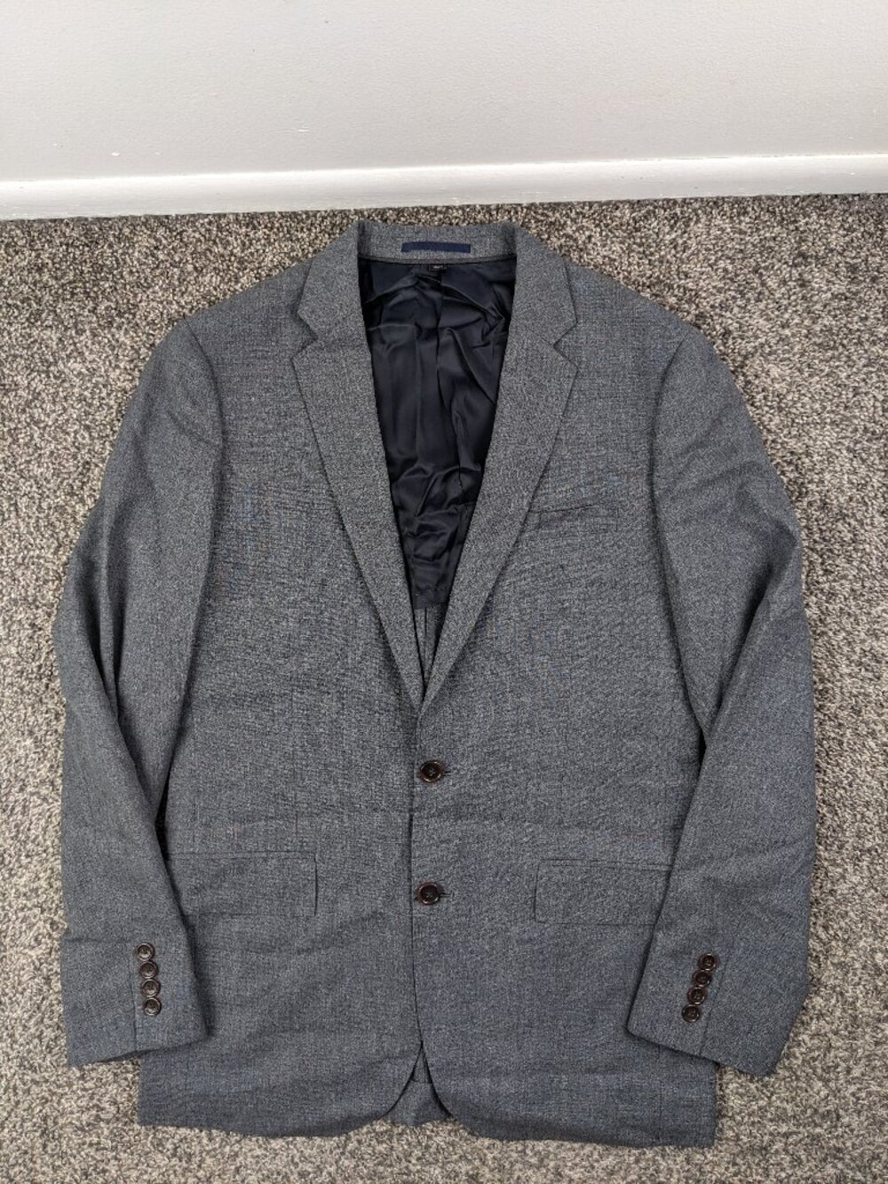J Crew Ludlow Tollegno Italian Wool Traveler Sport Coat Gray 38R Slim Fit